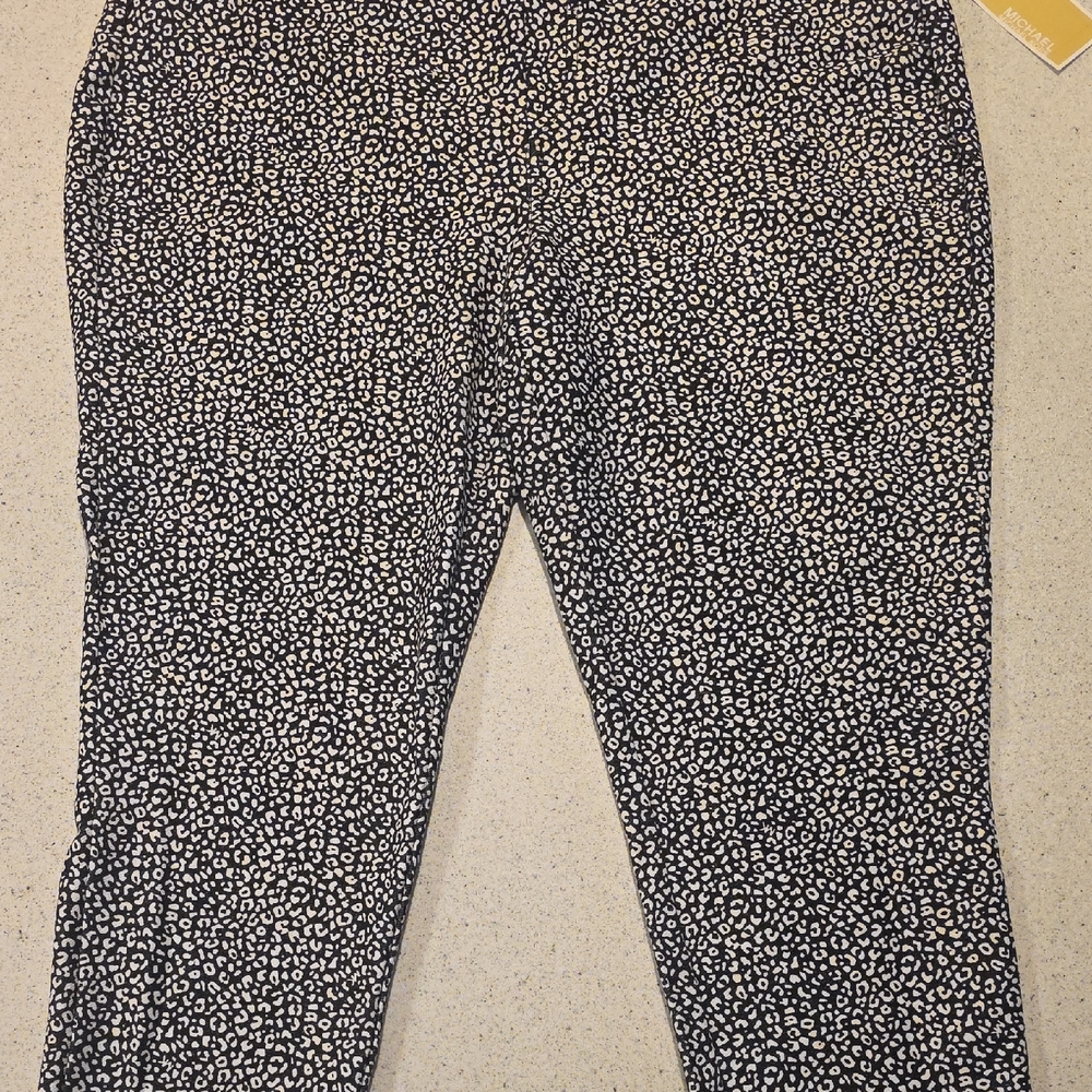 Michael Kors Black and White Animal Print Garment